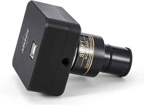 SWIFT 3.5X-90X Trinocular Stereo Zoom Microscope with 20MP Microscope Camera,56-Bulb LED,0.7X-4.5X Zoom Objective, 0.5X 2.0X Additional Objectives,Table Pillar Stand in Kuwait