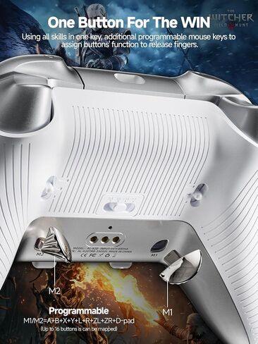 Eelexa Wireless Tri-Mode TMR Controller for PC/Switch/Switch 2/iOS/Android/Steam,Anti-Drift TMR Joysticks, 1000Hz Polling Rate, Hall Effect Triggers, RGB Lighting and Charging Dock in Saudi Arabia
