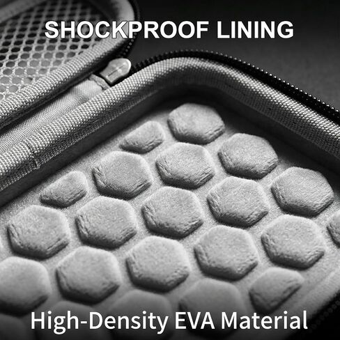 Digital Camera Case with Shockproof Bumps,for Kodak Pixpro FZ45 FZ55/for Canon PowerShot ELPH 180/190 / for Sony DSCW800 DSCW830 Compact Storage Box（BLACK） in Kuwait