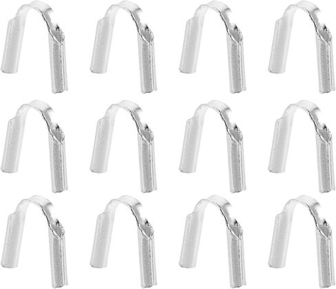 12pcs Sterling Silver Necklace End Protector U Shape Wire Guard in Kuwait