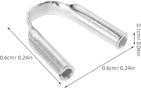 12pcs Sterling Silver Necklace End Protector U Shape Wire Guard in Kuwait