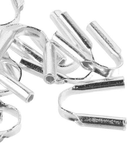 12pcs Sterling Silver Necklace End Protector U Shape Wire Guard in Kuwait