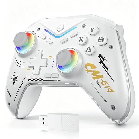 Akalyptra RGB Wireless Controller for X-BOX One/PC, 2.4G Plug and Play Gaming Controller with Hall Effect Joysticks&Triggers, Support Turbo/Remap/3.5mm Audio Jack/Dual Vibration, Compatible with X-BOX One/One S/One X, X-Box Series S/X, PC,Andorid Platform in Kuwait