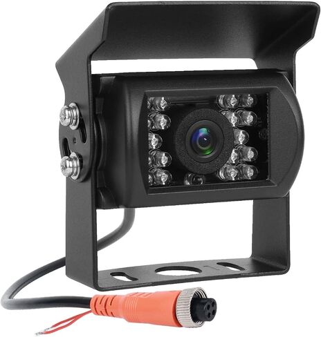 CAMECHO [AHD+CVBS] Bus Truck Vehicle Backup Cameras Wide View Angle IR Night Vision, Waterproof Reverse Camera with 4 Pin Aviation Connector for RV Camper/Truck/Trailer/Van (Without Guide Line) in Kuwait