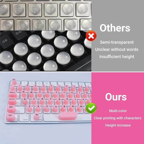 Raised Keyboard Stickers for Long Nails with Letters - Heart-Shaped Antistatic Silicone Protective Cover with Tweezers, Wet Wipes, Dry Towel & Jelly Glue, Ideal for Typing, Gaming & Nail Art (70 Pcs) in Kuwait