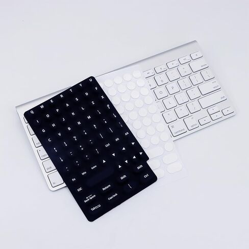 Raised Keyboard Stickers for Long Nails with Letters - Heart-Shaped Antistatic Silicone Protective Cover with Tweezers, Wet Wipes, Dry Towel & Jelly Glue, Ideal for Typing, Gaming & Nail Art (70 Pcs) in Kuwait
