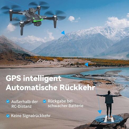 S166 Drone with Camera for Adults 4K,GPS Auto Return,60 Mins Flight Time in Saudi Arabia