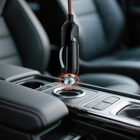 QYT 12V DC Car Charger Cable for Mobile Radio - Power Cord with Cigarette Lighter Adapter, Compatible with QYT Mobile Transceiver & Car Radios in Kuwait