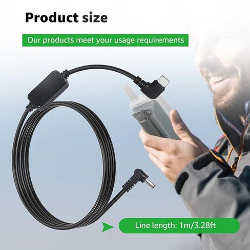 3.3FT USB C Cord for Rugged Radios Extra Large Battery & Handheld Radio in Kuwait