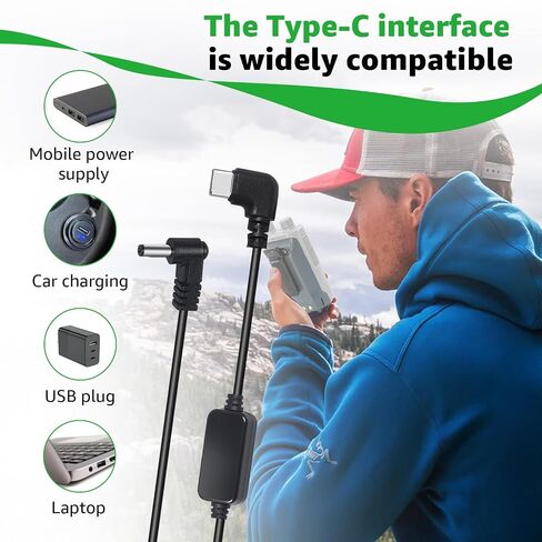 3.3FT USB C Cord for Rugged Radios Extra Large Battery & Handheld Radio in Kuwait