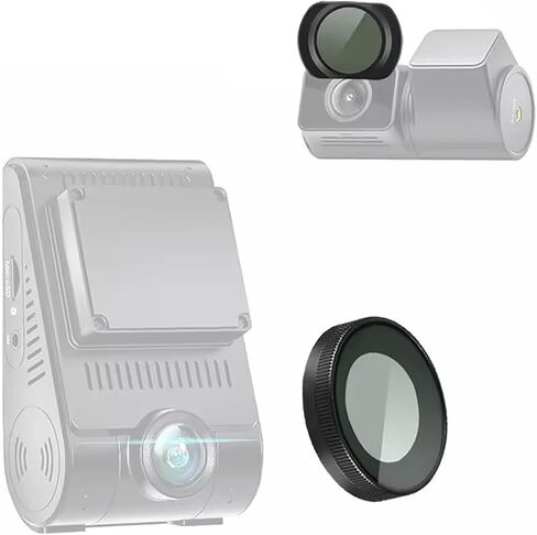 CPL Polarizing Filter for VIOFO A329S A229 Pro A229 Plus Dash Cam, Front and Rear Camera Lens Protection, Glare Reduction (Front Rear CPL) in Kuwait