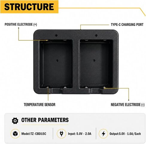 Headlamp Battery Charging Station for Black Diamond BD1500 – Charging Dock Only (No Battery) in Saudi Arabia