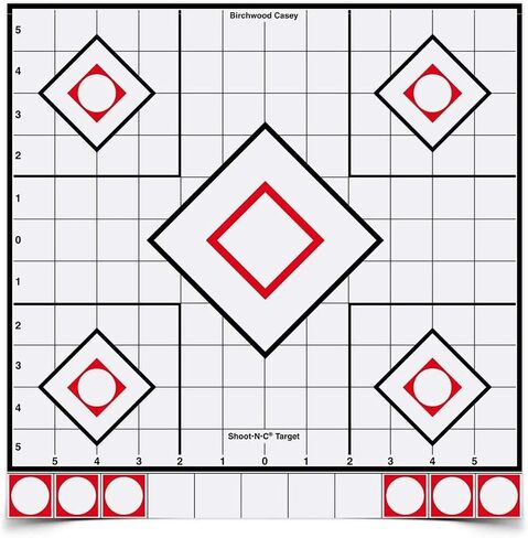 Birchwood Casey Shoot•N•C 12" Sight-in Paper Shooting Target in Saudi Arabia