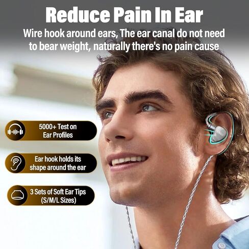 Hybrid In Ear Monitor IEM Earphones,Dual Chamber Tech,Powerful Deep Bass in Kuwait