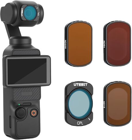 UTEBIT 3 Pack Filter Set with 0.75X Wide Angle Lens, HD Optical Glass in Kuwait