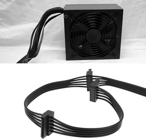 6 Pin to 4X SATA Driver Power Cable Compatible with Corsair CX750M CX850M CX650M 85cm in Kuwait
