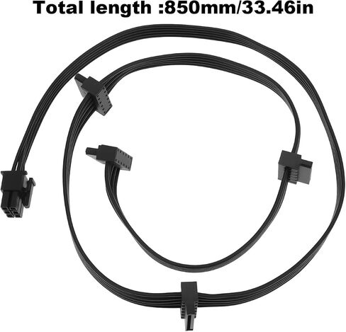 6 Pin to 4X SATA Driver Power Cable Compatible with Corsair CX750M CX850M CX650M 85cm in Kuwait