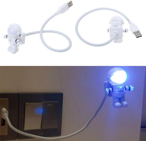USB Plugs-in Light Space Astronaut Reading Lamp Room USB Charging Lamp Led Flexible Night for Tabs Mechanical Keyboard Light in Saudi Arabia