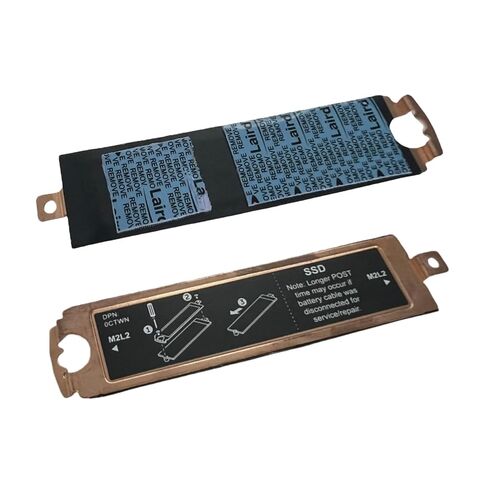 for Dell Precision 3561 3560 Latitude 5521 5520 2nd Slot 2 2280/2230 M.2 SSD Heatsink Cover Thermal Shield Pads Gold 6GDFR 06GDFR in Kuwait