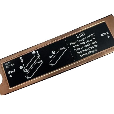 for Dell Precision 3561 3560 Latitude 5521 5520 2nd Slot 2 2280/2230 M.2 SSD Heatsink Cover Thermal Shield Pads Gold 6GDFR 06GDFR in Kuwait