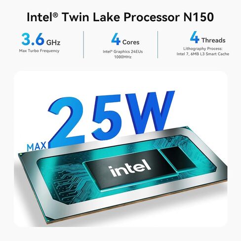 Beelink EQ Mini PC, Intel N150(Up to 3.6GHz) 12GB LPDDR5 RAM 500GB SSD in Kuwait