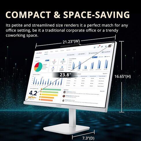 Hotface Customized Desktop, Created Using Lenovo A100 23.8" FHD Anti-Glare All-in-One Desktop, Intel Processor N100, 8GB/16GB/32GB DDR5, 256GB/512GB/1TB, Keyboard & Mouse, WiFi 6, Win 11, Grey in Kuwait