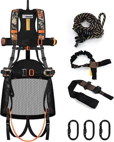 Kalkal Tree Stand Safety Harness for Hunting with Saddle Bridge Safety Rope in Kuwait