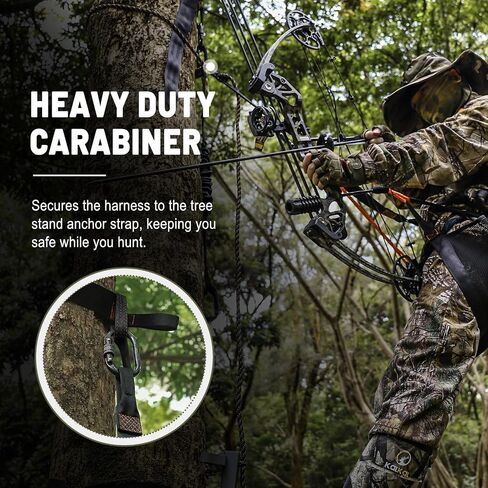 Kalkal Tree Stand Safety Harness for Hunting with Saddle Bridge Safety Rope in Kuwait