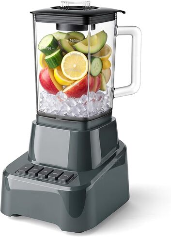 OLIXS Professional Blender, 850 Peak Watts Full-Size Kitchen Blender, 54oz Glass Jar, 4 Speed Pulse Mode, Ice & Frozen Fruit Processing in Kuwait