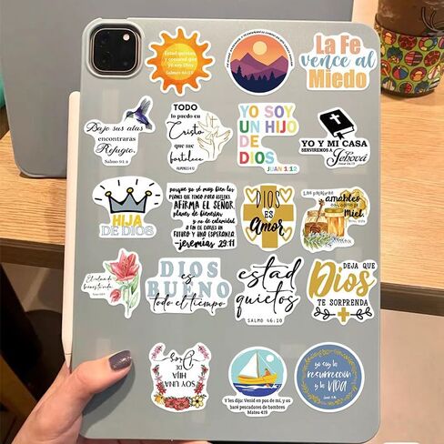 50Pcs Spanish Bible Inspirational Stickers in Kuwait