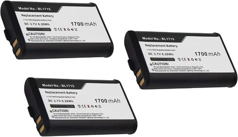 3PCS BL1101, BL1715 Replacement Battery Compatible with TC-320, TC-320U Two-Way Radio Battery 1700mAh/3.7V in Kuwait