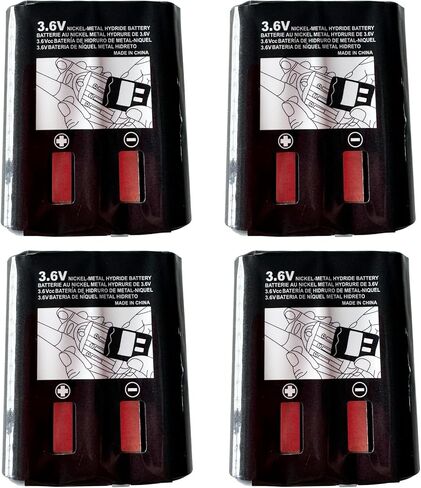 M53615 53615 KEBT-071A KEBT-071-B KEBT-071-C KEBT-071-D 3.6V 700mAh Ni-MH Two-Way Radio Battery for Talkabout Radio MR350 MJ270 EM1000 T5000 FV500 FV800 T5950 T6000 (4 Pack) in Kuwait