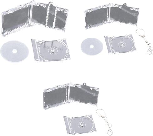 10pcs Acrylic Keyring Commemorative Miniature Album Keychain Charm Souvenir Stylish Backpack Pendant for Music Lovers in Kuwait