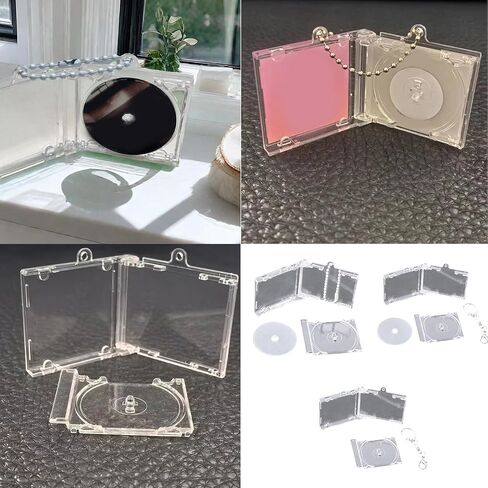 10pcs Acrylic Keyring Commemorative Miniature Album Keychain Charm Souvenir Stylish Backpack Pendant for Music Lovers in Kuwait