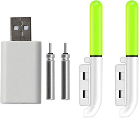 XISAOK Fishing Glow Sticks with Rechargeable Battery LED Night Fishing Poles for Fishing Glow Lamp in Saudi Arabia