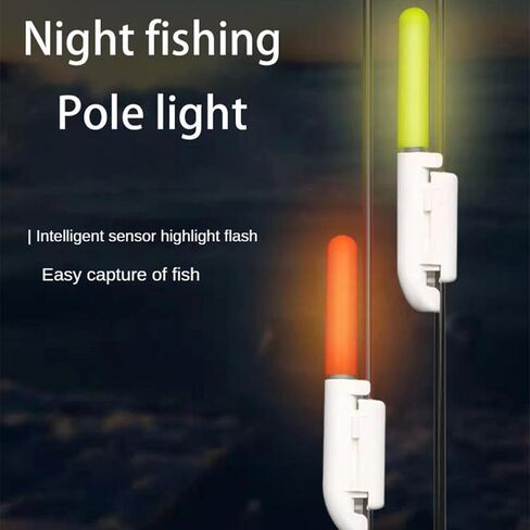 XISAOK Fishing Glow Sticks with Rechargeable Battery LED Night Fishing Poles for Fishing Glow Lamp in Saudi Arabia