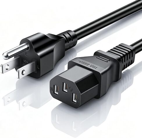 3 Prong AC Power Cord 6FT 18AWG NEMA 5-15P to C13 10A 250V for ION Pathfinder 4 3 2 Speaker Power Supply Cable Compatible ION JBL Monster Harbinger Bose Fender Guitar Amp Replacement Charger Cable in Kuwait