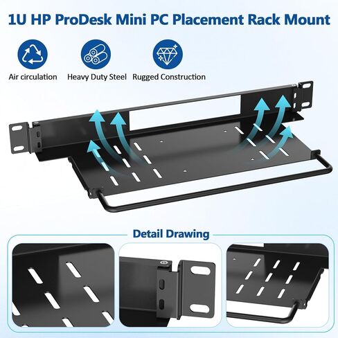 1U Rack Mount for HP ProDesk Mini PC, HP EliteDesk Mini Business Desktop in Kuwait