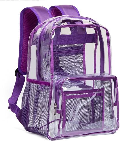 Vorspack Clear Backpack for School, Heavy Duty Transparent Bookbag in Kuwait