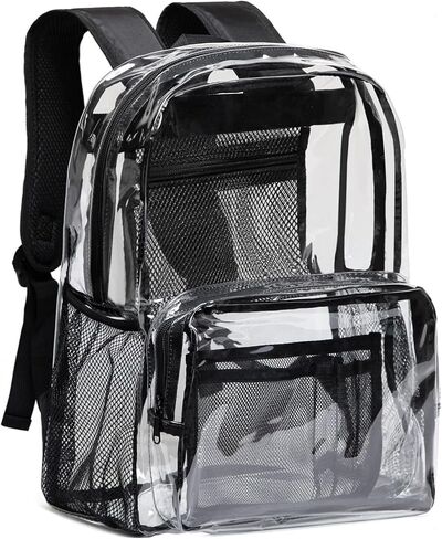 Vorspack Clear Backpack for School, Heavy Duty Transparent Bookbag in Kuwait