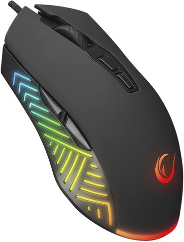 Rampage SMX-G68 Spear Full RGB 7200DPI Black 7D Macrol Gaming Gaming Mouse in Kuwait
