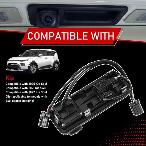 Car Rear View Backup Camera with Trunk Release Switch Fit for Kia in Saudi Arabia