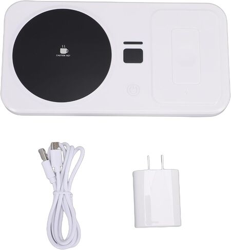 Mug Warmer with Charger 3 Heat Settings 55C 65C 75C Auto Shut Off Phone Charger Electric Beverage Warmer Plate for Coffee Tea Office Home Travel in Kuwait