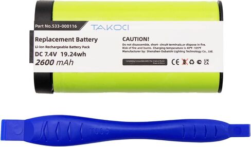 Replacement Battery Compatible with Logitech UE MegaBoom, UE MegaBoom 3, S-00147 S-00171 984-001362 084-000845, fits Part No 533-000138,533-000116,533-000146 7.4V 2600mAh in Kuwait