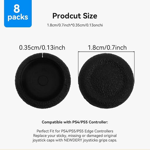 Replacement Thumb Grips Cap Compatible with PS5/PS4 Controller, Anti-Slip Anti-Scratch Joystick Caps (8 Pcs) in Kuwait