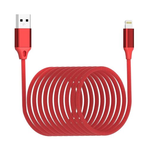 26FT/8M Extra Long iPhone Charger Cord, [Apple MFi Certified] USB A to Lightning Cable, Nylon Braided 2.4A Fast Charging & 480Mbps Data Transfer for iPhone 14-5, iPad, iPod in Kuwait
