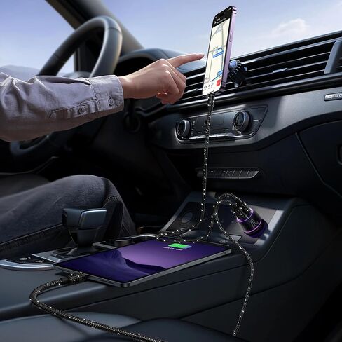 USB Cable 3FT USB Lighti-ning Bling Phone Black Charger Cord for iPhone 14 in Kuwait
