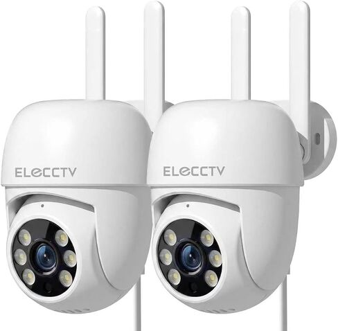 2.5K 4MP Security Camera Outdoor 5G/2.4G WiFi 360°View Color Night IP65 PTZ in Kuwait