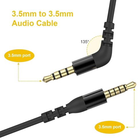 3.5mm Audio Cable Replacement Extension Cord Aux Wire Compatible with SteelSeries Arctis Nova 1, Nova 3, Nova 7, Nova 7X, Nova Pro Gaming Headset (Black, 4.9ft) in Kuwait