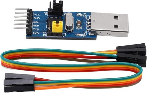 USB to IIC I2C UART Converter Adapter Module with Jumper Wire USB to TTL Serial Download Adapter Module for Flashing Chip Microcontroller Programmer in Kuwait